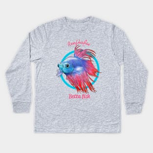 Betta Fish 2 Kids Long Sleeve T-Shirt